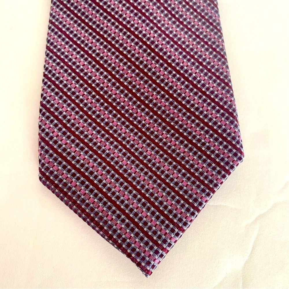 CALVIN KLEIN Men’s 100% Silk Neck Tie Stripe